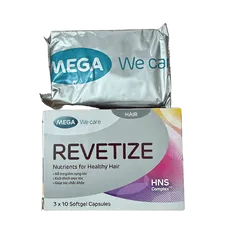 Viên Uống REVETIZE Biotin Hỗ Trợ Mọc Tóc - Giảm Rụng Tóc, Dưỡng Tóc Chắc Khỏe, Hộp 30 Viên - Thái Lan